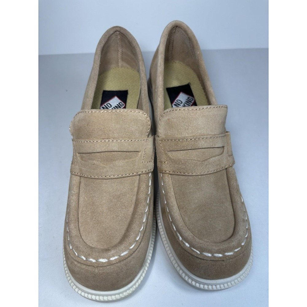 Womens Suede Heeled Loafers Size 6.5‎ B - Picture 3 of 9